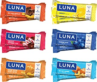 Luna BAR - Gluten Free Snack Bars - Variety Pack - Flavors May Vary (1.69 Ounce Snack Bars, 12 Count)