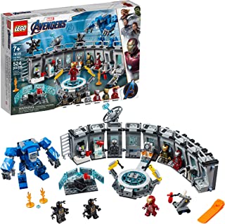 LEGO Marvel Avengers Iron Man Hall of Armor 76125 Building Kit - Marvel Tony Stark Iron Man Suit Action Figures (524 Pieces)