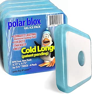 Cool Pack w/Insulated Pad (patent pending) - Cold Longer - Cool Pack for Lunch Box, Cooler Bag, Ice Pack Food. Flat Ice Pack. Reusable Hard Ice Pack. Used Gel Ice Pack. Can Gel Ice for Coolers.