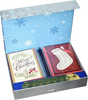 Hallmark Assorted Boxed Christmas Cards Set (Pack of 24 Handmade Holiday Cards with Envelopes)